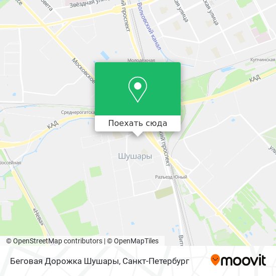 Карта Беговая Дорожка Шушары