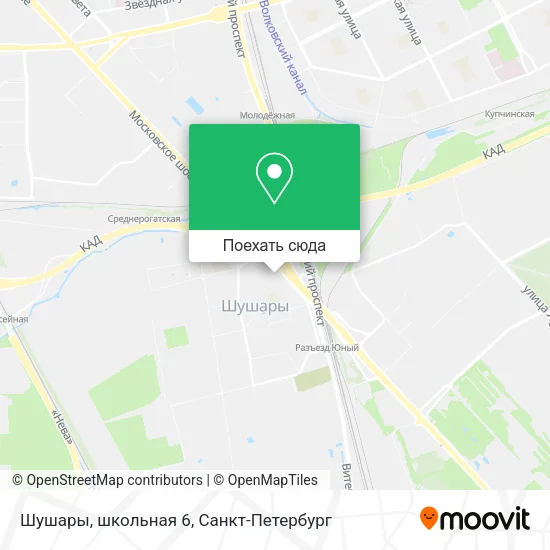 Карта Шушары, школьная 6