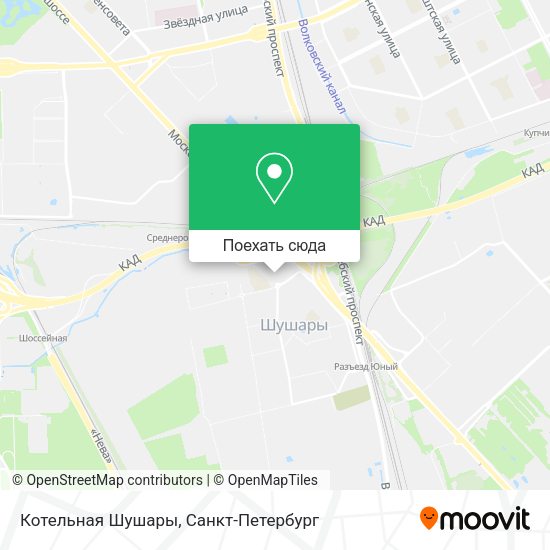 Карта Котельная Шушары