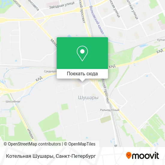 Карта Котельная Шушары