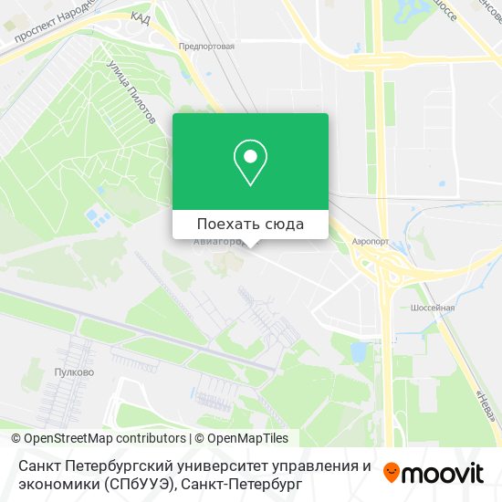 Карта Санкт Петербургский университет управления и экономики (СПбУУЭ)