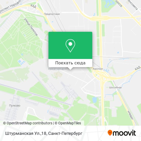 Карта Штурманская Ул.,18