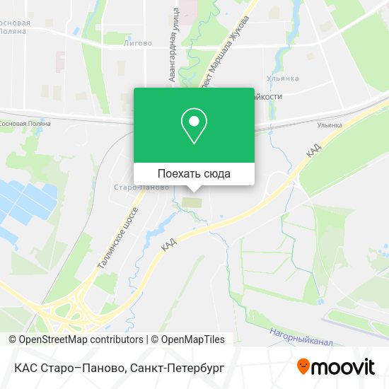 Карта КАС Старо–Паново