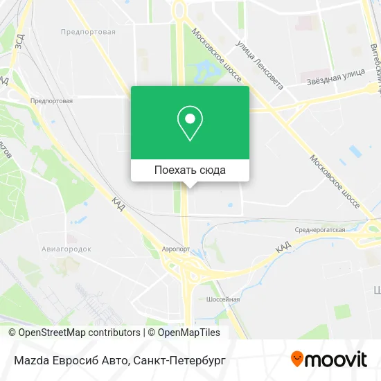 Карта Mazda Евросиб Авто