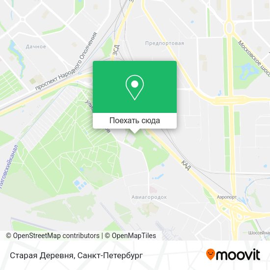 Карта Старая Деревня
