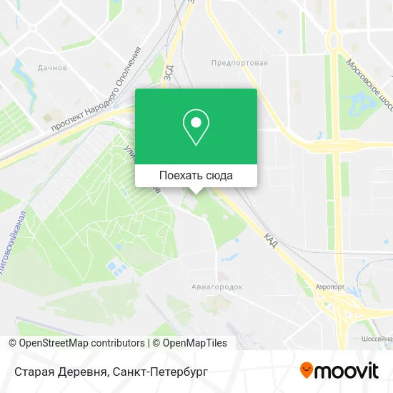 Карта Старая Деревня