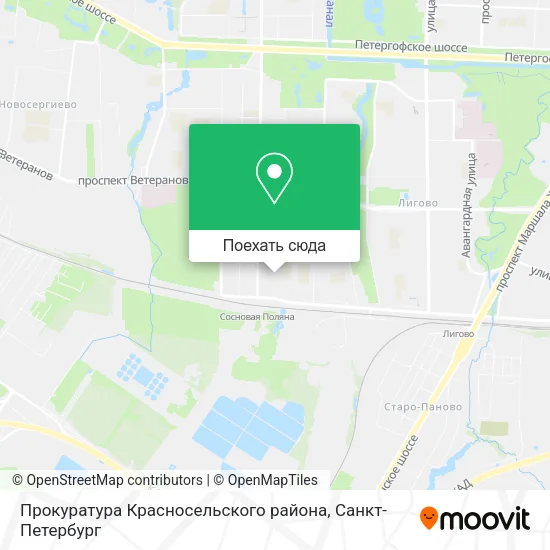 Карта Прокуратура Красносельского района