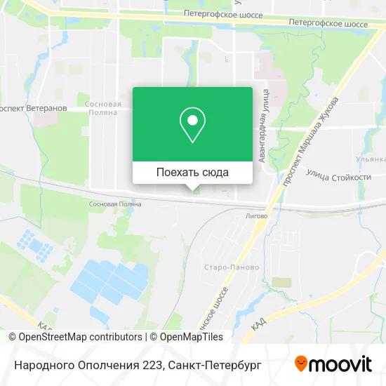 Карта Народного Ополчения 223
