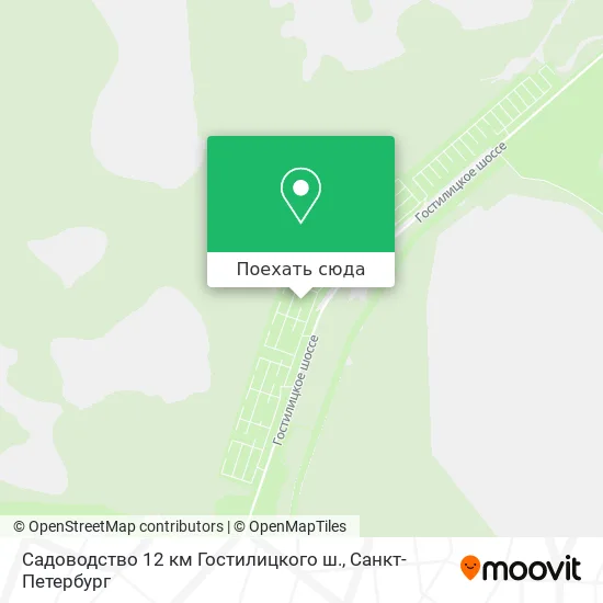 Карта Садоводство 12 км Гостилицкого ш.