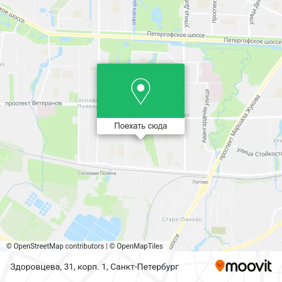 Карта Здоровцева, 31, корп. 1