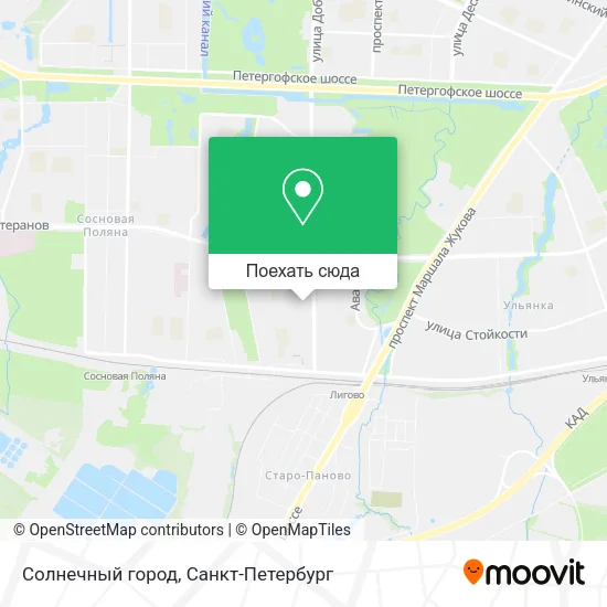 Карта Солнечный город