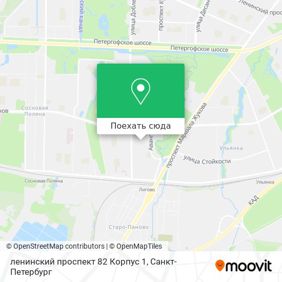 Карта ленинский проспект спб