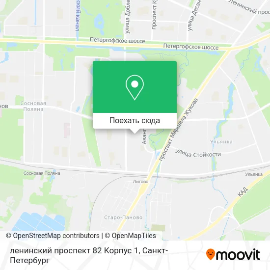 Карта ленинский проспект 82 Корпус 1