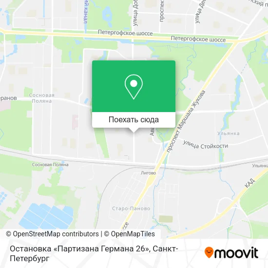 Карта Остановка «Партизана Германа 26»