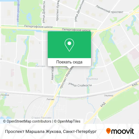 Карта Проспект Маршала Жукова