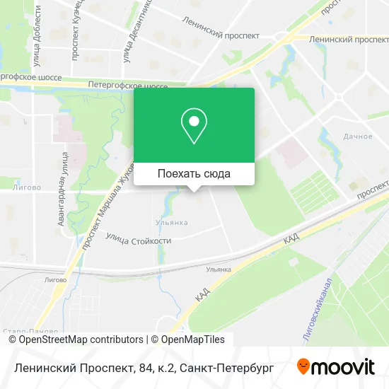 Карта Ленинский Проспект, 84, к.2