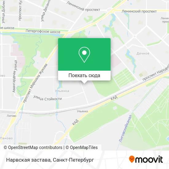 Карта Нарвская застава