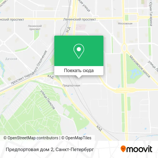 Карта Предпортовая дом 2