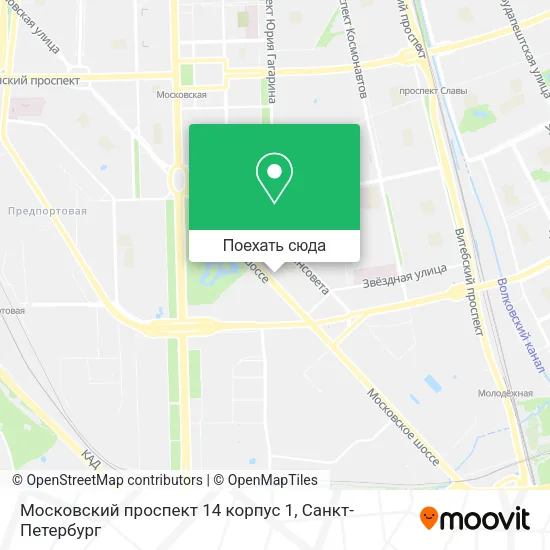 Карта Московский проспект 14 корпус 1
