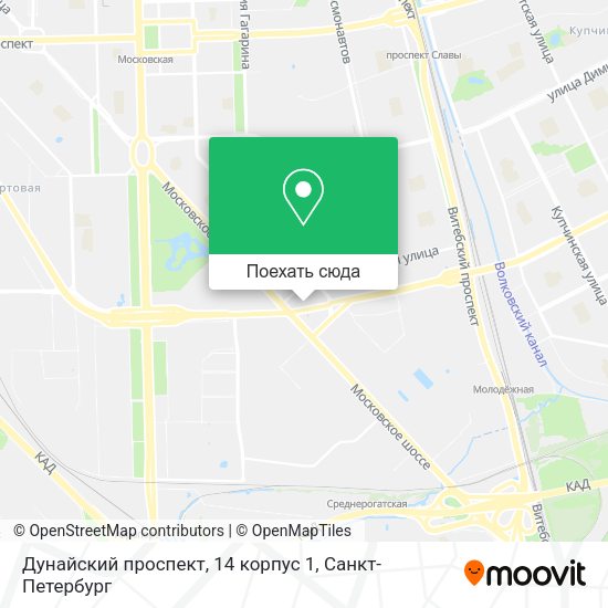 Карта Дунайский проспект, 14 корпус 1