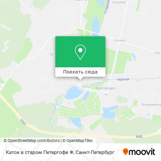 Карта Каток в старом Петергофе ❄