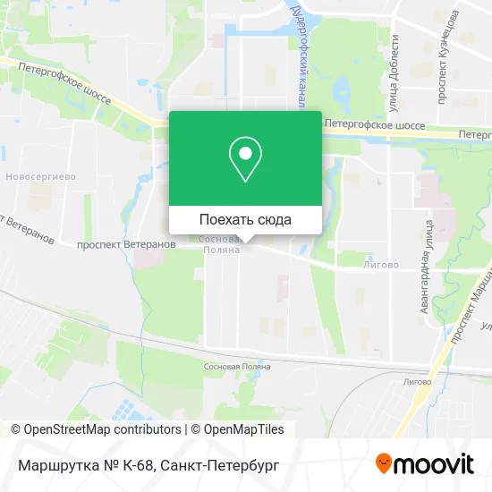 Карта Маршрутка № К-68