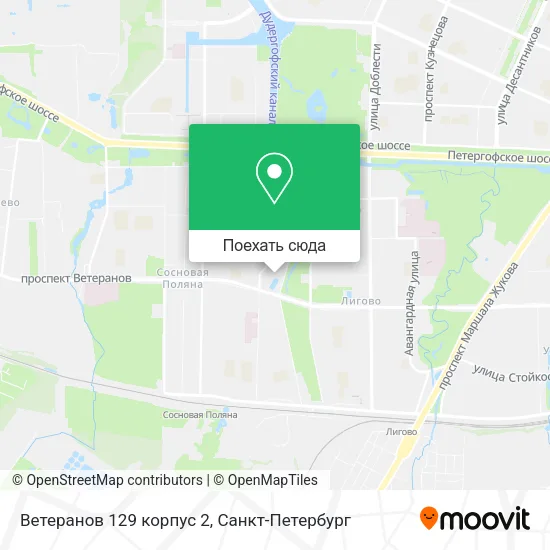 Карта Ветеранов 129 корпус 2