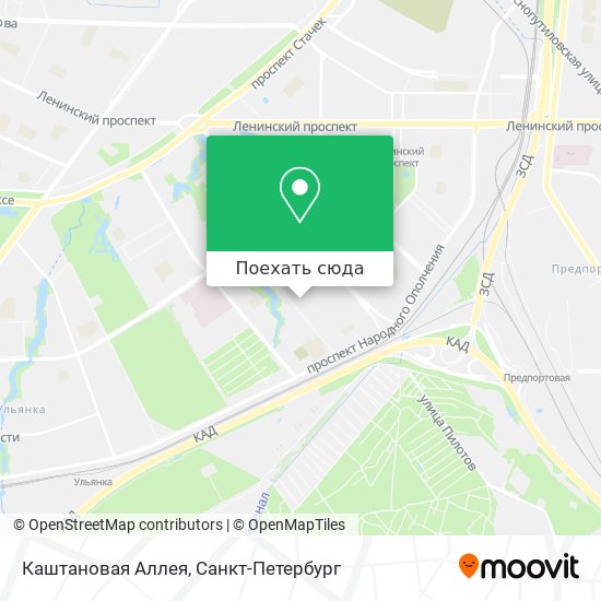 Карта Каштановая Аллея