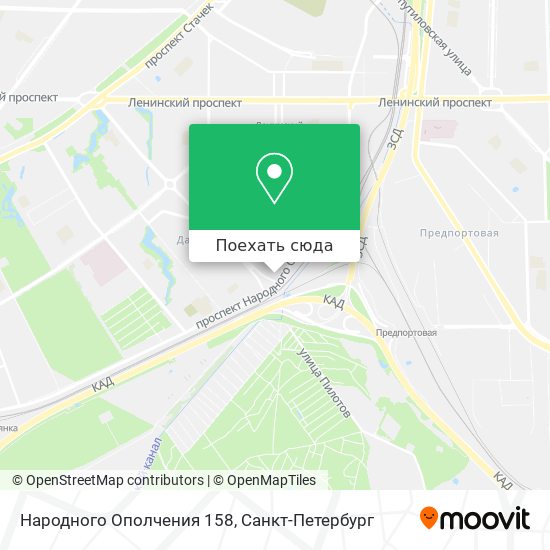 Карта Народного Ополчения 158