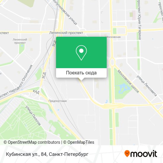 Карта Кубинская ул., 84