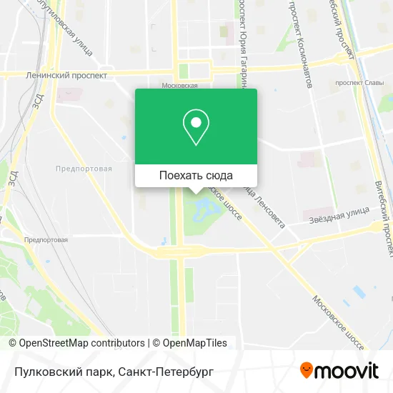 Карта Пулковский парк