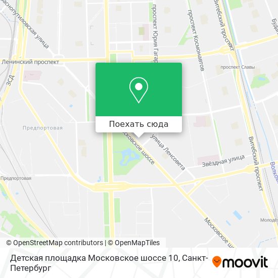 Карта Детская площадка Московское шоссе 10