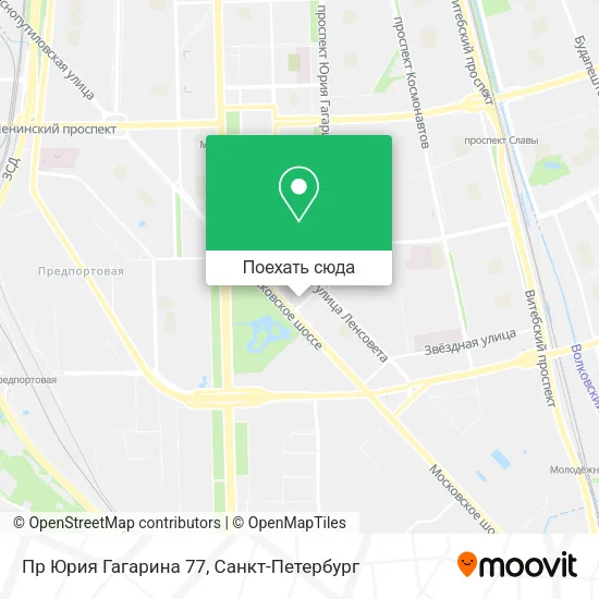 Карта Пр Юрия Гагарина 77