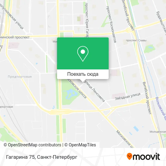 Карта Гагарина 75