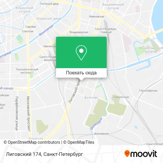 Карта Лиговский 174