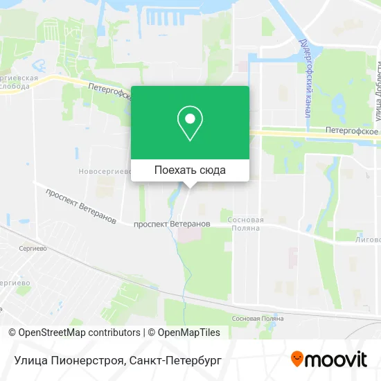 Карта Улица Пионерстроя