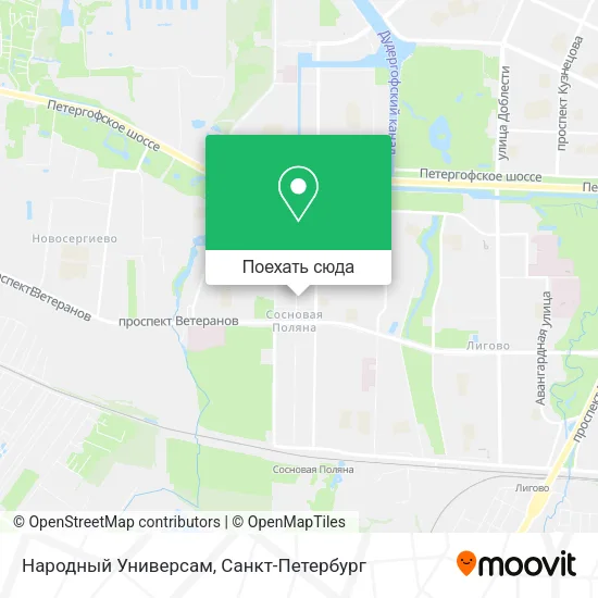 Карта Народный Универсам