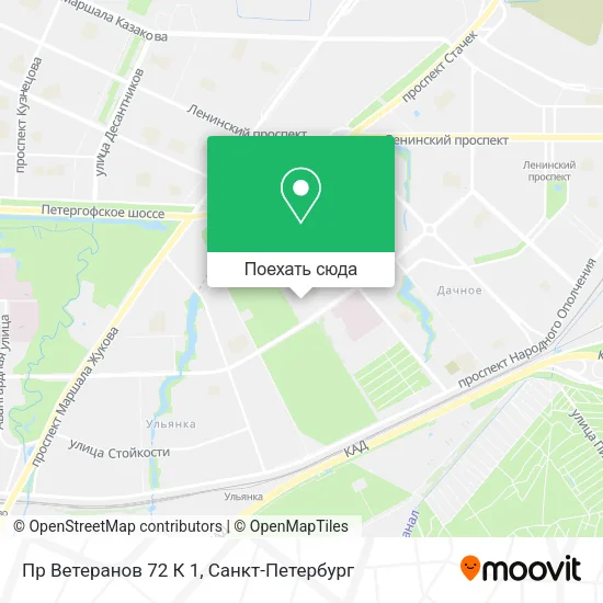 Карта Пр Ветеранов 72 К 1