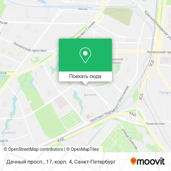 Карта Дачный просп., 17, корп. 4