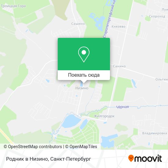 Карта Родник в Низино