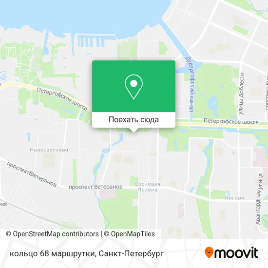 Карта кольцо 68 маршрутки