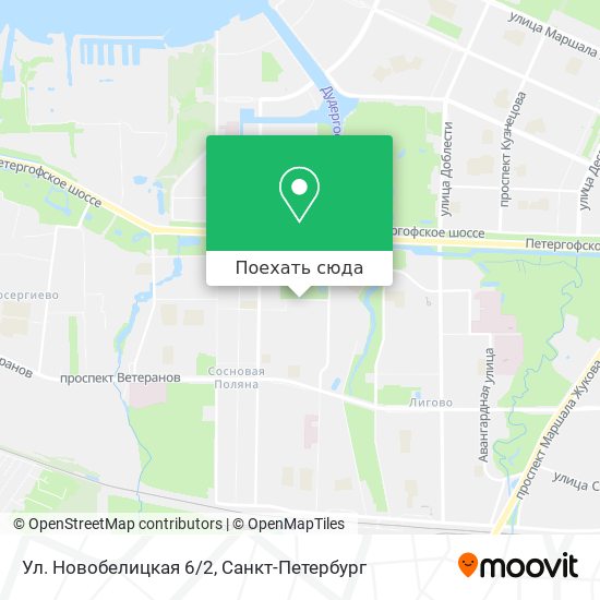 Карта Ул. Новобелицкая 6/2