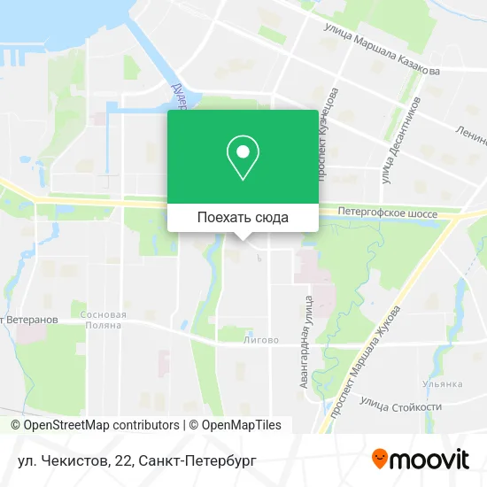 Карта ул. Чекистов, 22