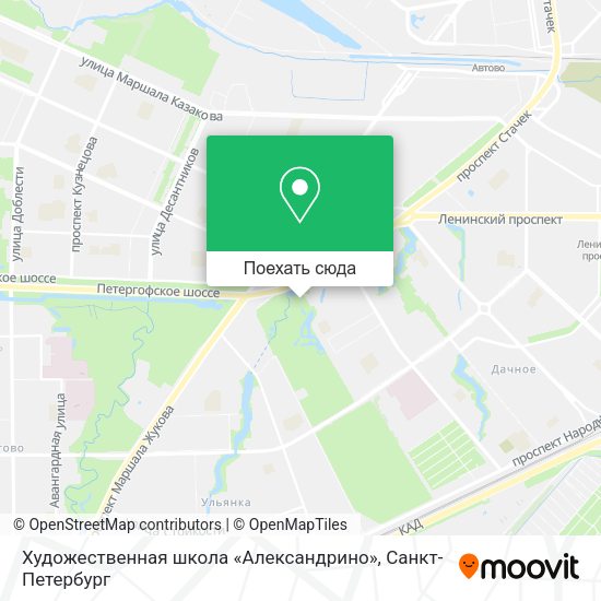 Карта Художественная школа «Александрино»