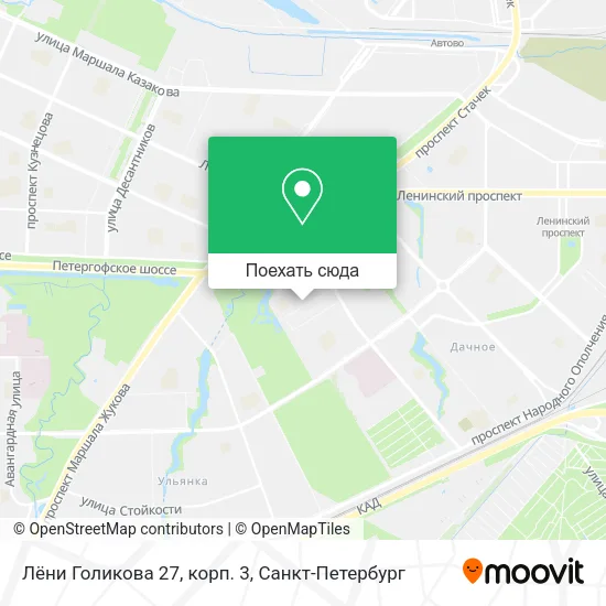 Карта Лёни Голикова 27, корп. 3