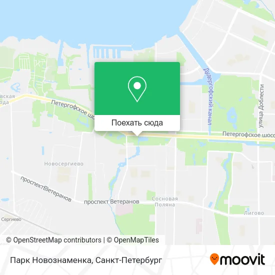 Карта Парк Новознаменка