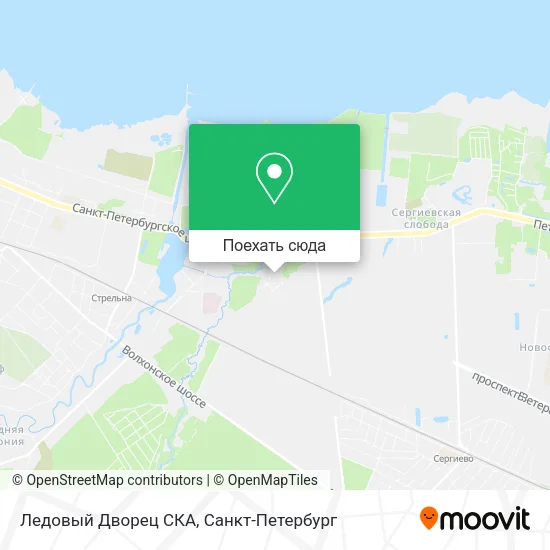 Карта Ледовый Дворец СКА