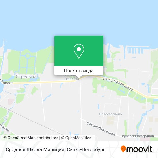Карта Средняя Школа Милиции