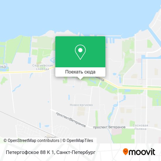 Карта Петергофское 88 К 1