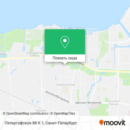 Карта Петергофское 88 К 1